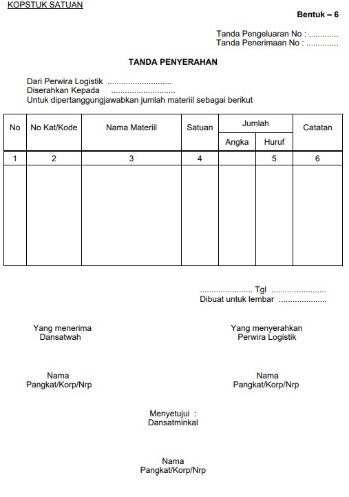 TANDA PENYERAHAN